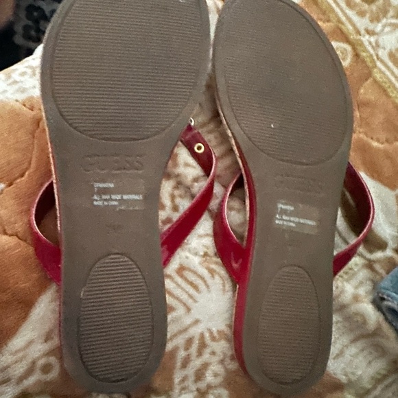 Beautiful red sandals in size 7 - Picture 6 of 7